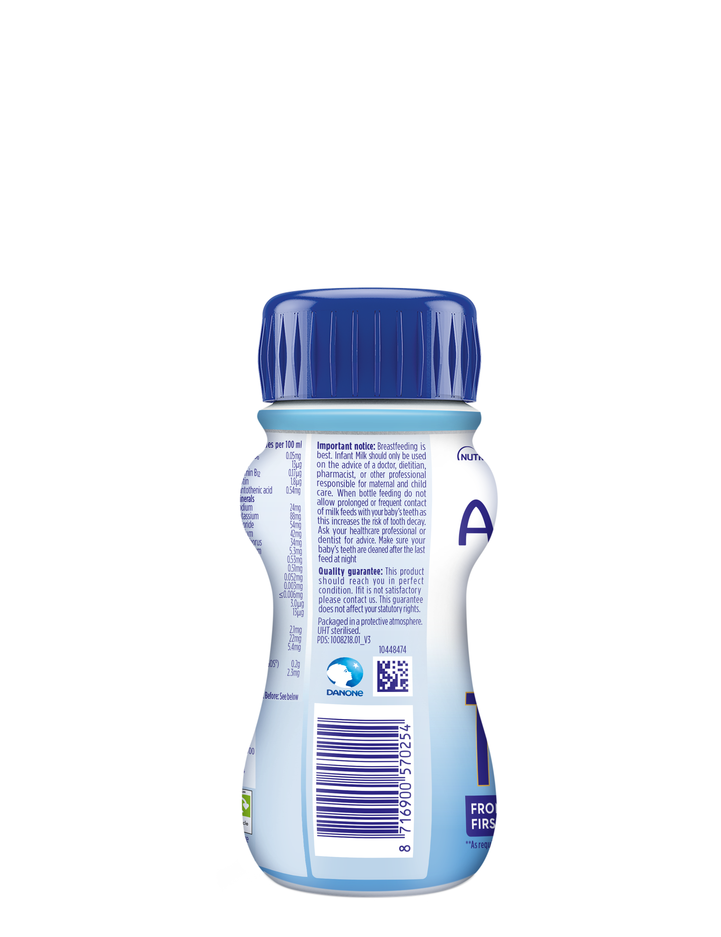 Aptamil® Advanced First Infant Milk 200ml Bottle